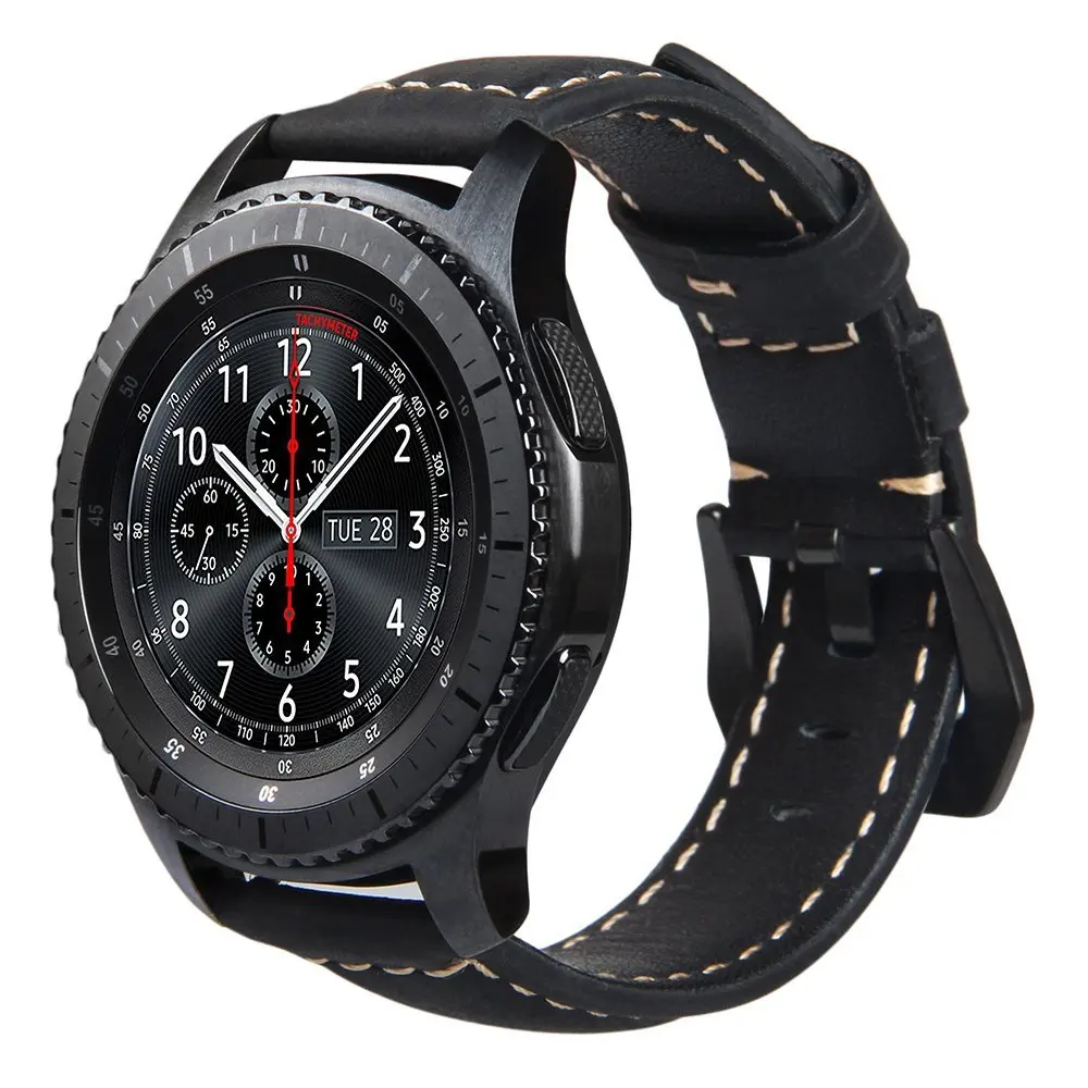 Кожаный ремешок для отдыха для samsung Galaxy Watch 46 мм сменный ремешок для часов для samsung gear s3 Classic/Frontier ремешок для часов