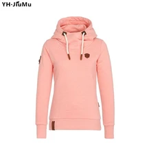 

YH.JiuMu Women Solid Sweatshirts Spring Add Cashmere Large Size Fit Hoodie Hooded Outswear Hoodies Pullovers Sweatshirt YH0017