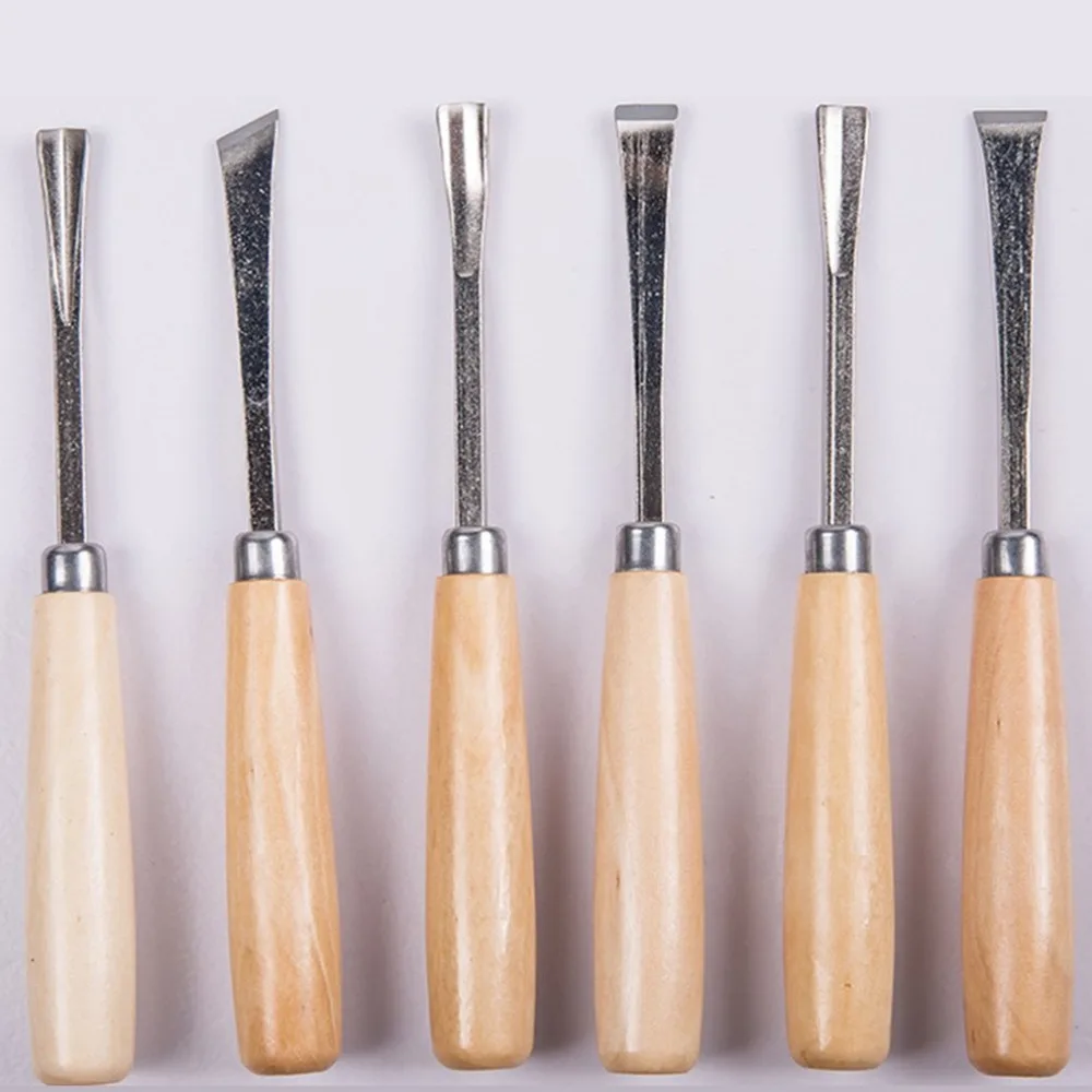 6 pieces carving chisel Carpenter's Woodworking Hand Carving