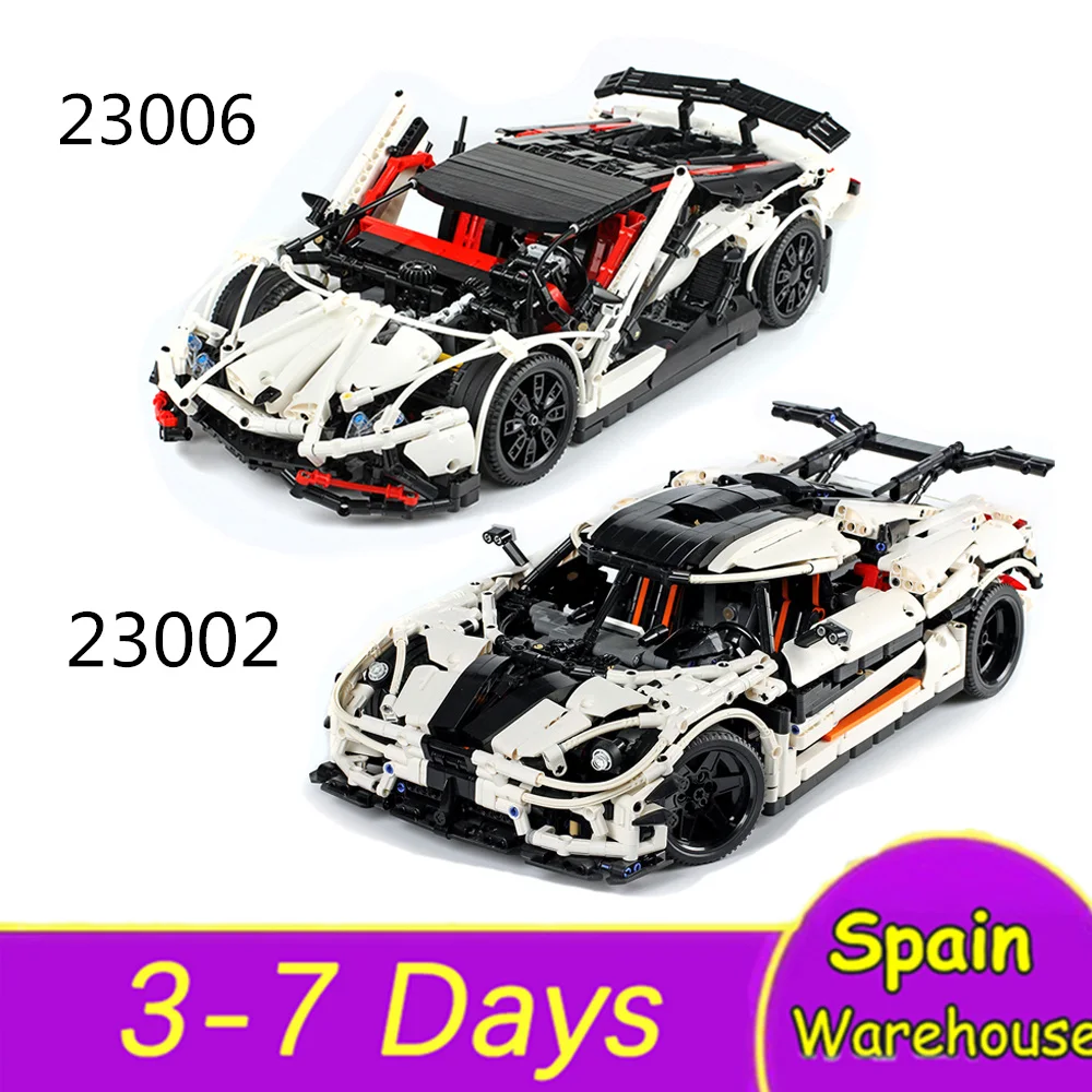 

23002 23006 Super Sports Racing Car Model Building Blocks Technic Car Racer Toys Christmas Gift Bricks Ship From Spain