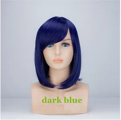 DM-WIG01) платье для милой девочки Смола Японии Аниме Kigurumi Косплэй маска в стиле "Лолита" женскую одежду BJD Masks' парик Тип на выбор - Цвет: dark blue