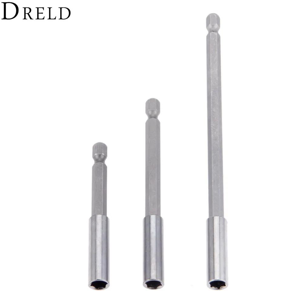 DRELD 3Pcs Quick Release Screwdriver Extension Drill Bit