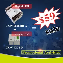 Wecon 14 I/O plc с аналоговыми I/O LX3V-0806MR
