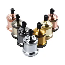 Огни розетки Винтаж Эдисон лампа базы E27 винт лампы алюминиевая основа розетку промышленного ретро фитинги держатель лампы приспособление