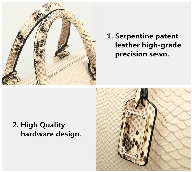 Лисохвост и Лилия Змеиный узор дизайнерские сумки из натуральной кожи женские сумки известных брендов сумки через плечо