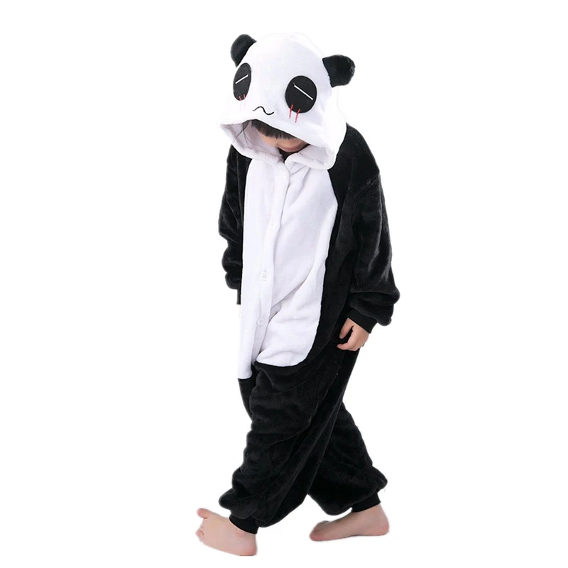 Panda Kigurumi For Children Kids Onesies Pajamas Cosplay Costume Clothing  For Halloween Carnival New Year Party - Cosplay Costumes - AliExpress