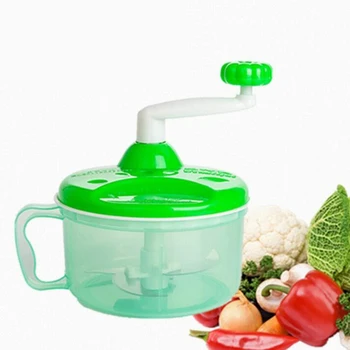 

Powerful Manual Meat Grinder Hand-power Food Chopper Mincer Mixer Blender to Chop Meat Fruit Vegetable Nuts Herbs