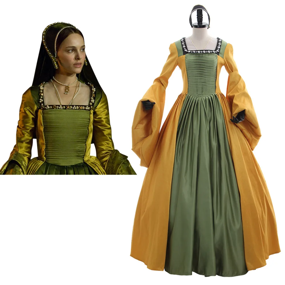 

Queen Anne Boleyn Brown Renaissance Faire Tudor Court cosplay costume dress