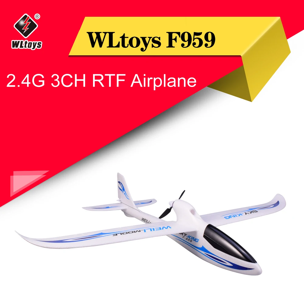 

WLtoys F959 Sky-king 2.4G 3CH Wingspan RC Radio Airplane Remote Control Aircraft Fixed Wing Plane Outdoor Toys Drone