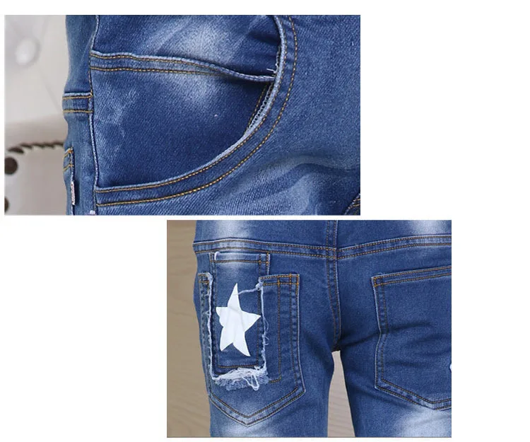 Star Printed Jean Pants for Girls Trousers Infants Autumn Clothing Children Shinny Pants Kids Jeans Bottoms Girls Denim Pants (5)