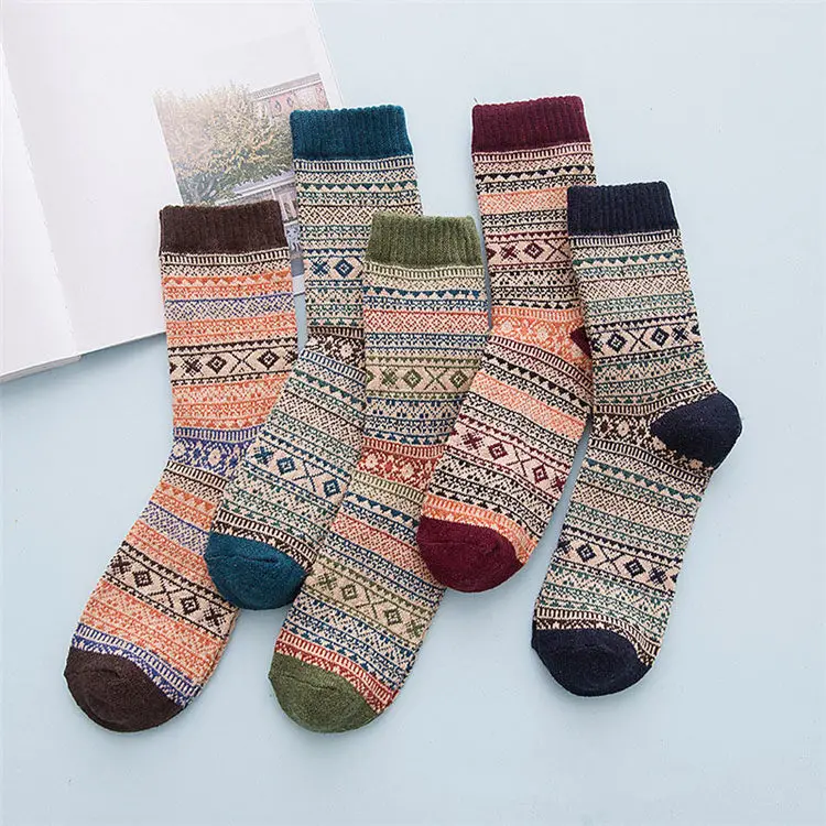 LNRRABC-Winter-Thick-Warm-Stripe-Wool-Socks-Casual-Calcetines-Hombre-Sock-Business-Male-Socks