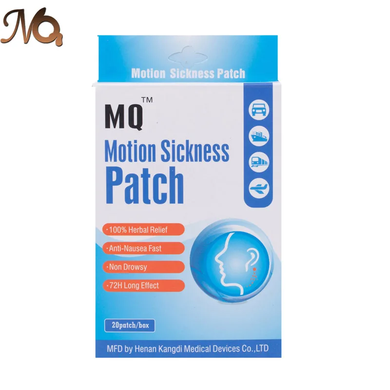 20pcs/Box MQ Behind Ear Motion Sickness Patch Herbal Plaster Anti Nausea Relief Patch Health