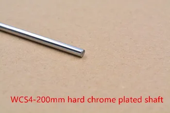 

3D printer rod shaft WCS 4mm linear length 200mm chrome plated guide rail round 1pcs