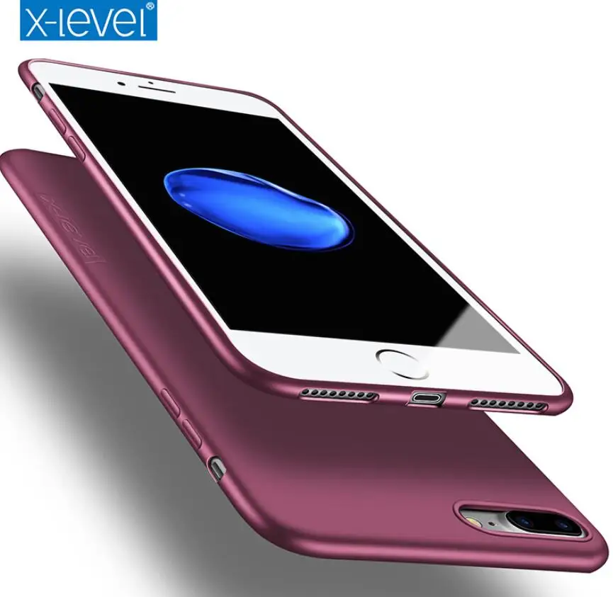 

X-Level Silicone TPU Phone Case For iPhone X XS XR XS MAX 7 8 Plus Ultra thin 360 Protective Back Cover For iPhone 6 6S Plus SE