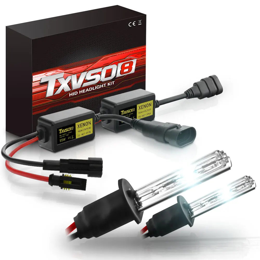 TXVSO8 Xenon HID 55Wx2 комплект преобразования фар лампы новейший 2019 H1 H3 H4 Hi/Lo H7 H8 H9 H11 9004 9005HB3