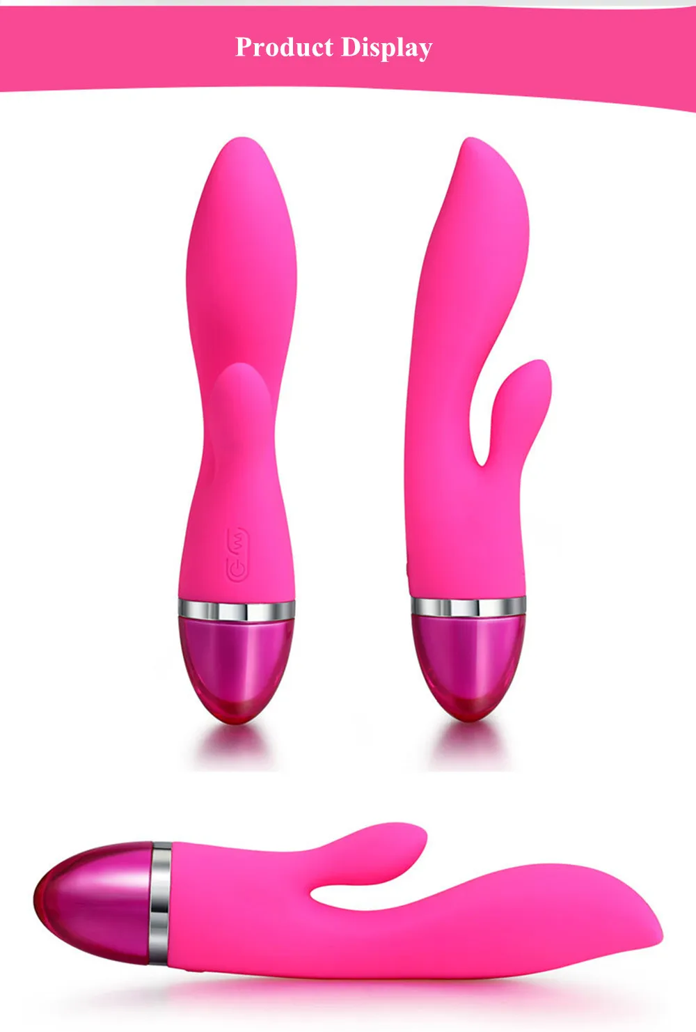 27 Mode Rabbit Vibrator G Spot Big Dildo Female Pussy Vaginal Clitoris Stimulator USB Electric Massager Adult Sex toys for Women (13)
