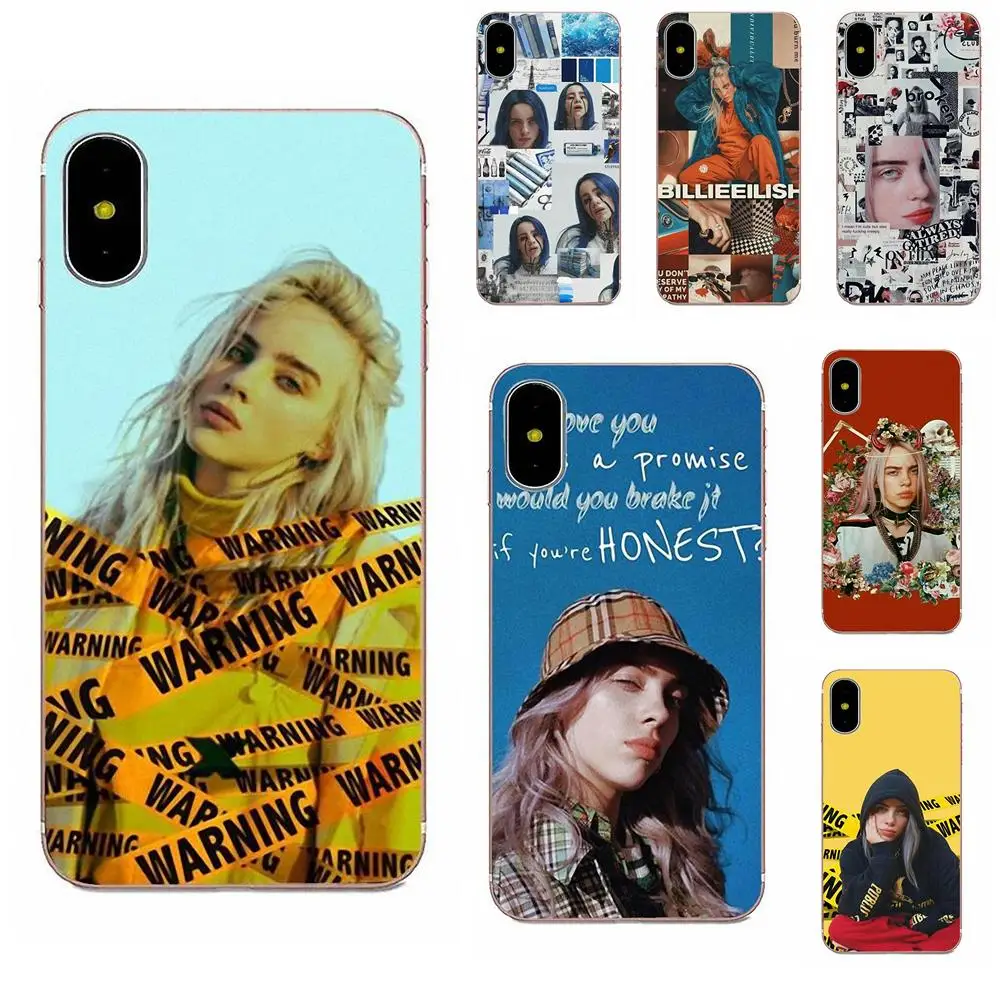 Чехол для мобильного телефона с дизайном Billie Eilish Samsung Galaxy Note 5 8 9 S3 S4 S5 S6 S7 S8 S9 S10 mini