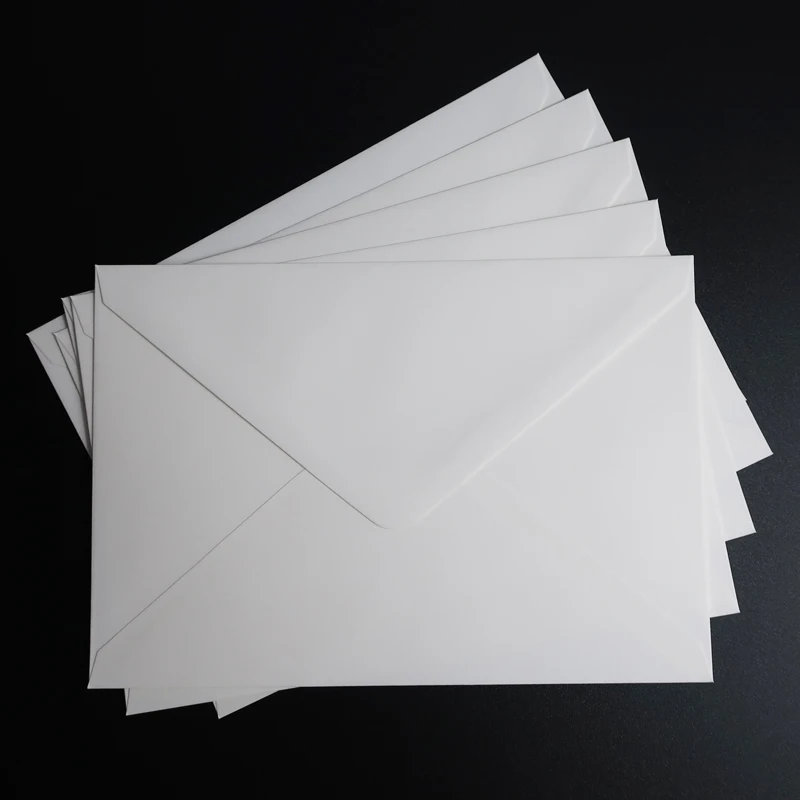 100 шт 195x135 мм(7," x 5,3") простой белый конверт открытка конверт для поздравительной открытки