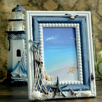 

Creative Cute Wooden Photo Frame Nordic Mediterranean Picture Frame Tabletop Decoration Valentines Day Gift