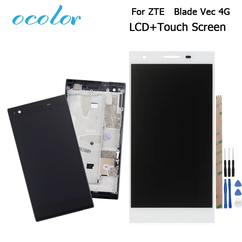 Ocolor For Zte Blade Vec 4g Zte T50 Lcd Touch Screen With Frame Digitizer Assembly Replacement For Zte Blade Vec 4g Tools Screen Touch Lcd Touch Screenlcd Digitizer Aliexpress
