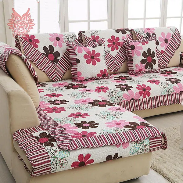 Aliexpress European Style Fl Print Sofa Cover 100 Aliexpress European Style Fl Print Sofa Cover 100 Cotton Cloth Quilting Slipcovers Winter Canape For Top Fashion Sofasp1191 From Reliable