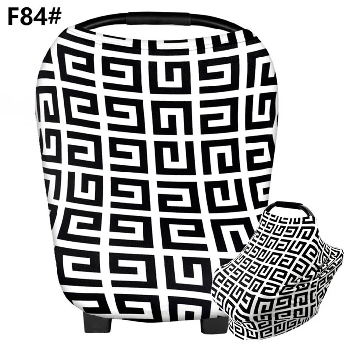 Lanxuanjiaer многофункциональный уход покрывающий голову шарф плед Грудное вскармливание покрывало для магазиннной тележки детское автомобильное кресло закрывающий Полог для 0-24 месяцев - Цвет: F84