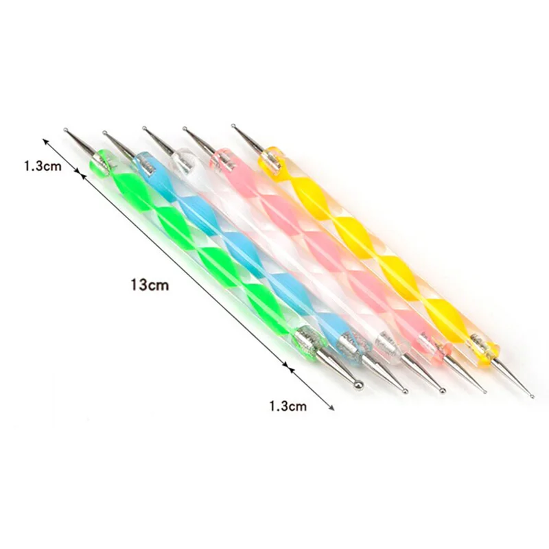 

Dotting Tool Set 5pcs Diamond Painting Pen Wax Tip Rhinestone Pick Up Pencil For Rhinestone Dotting Tool Acrylic Nail Art Tools