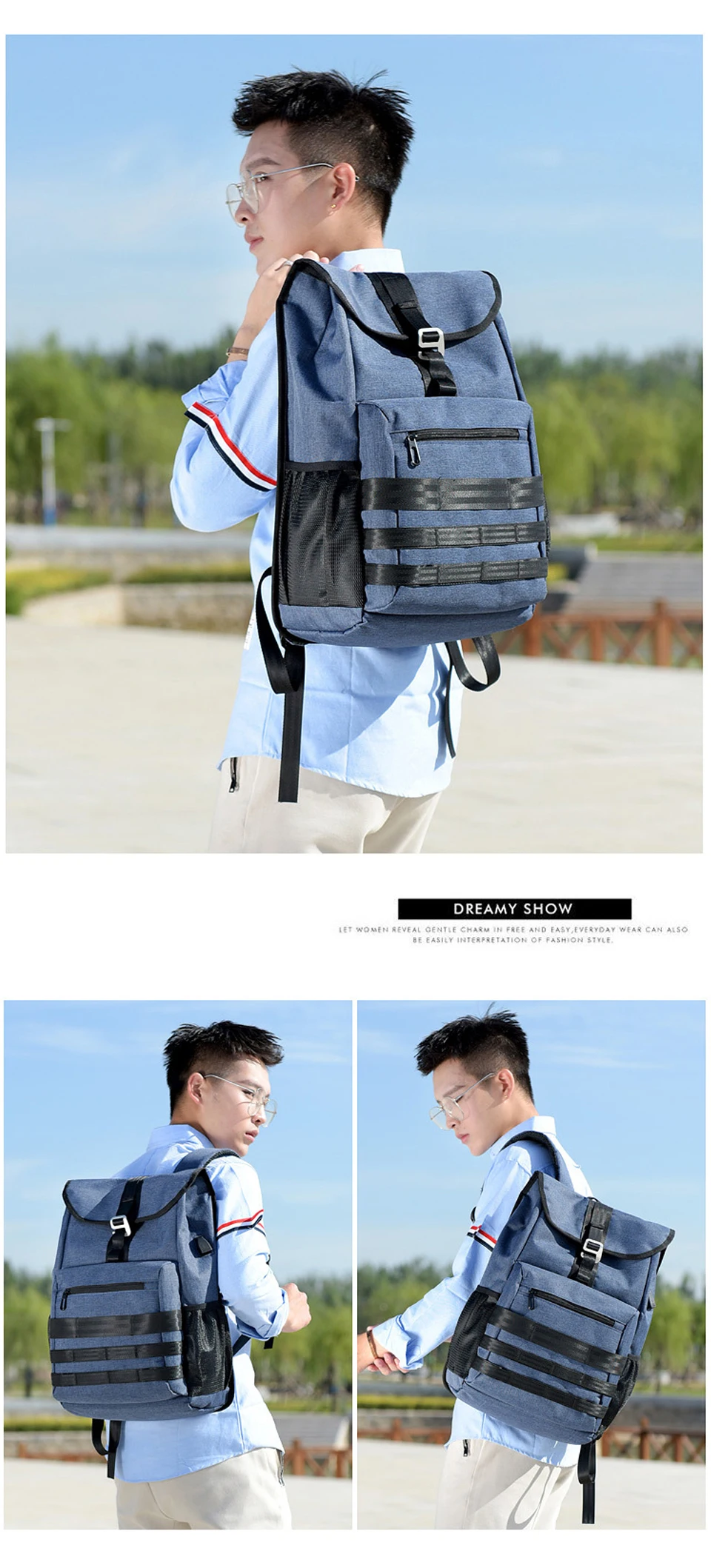 14 USB Charging Backpacks 15.6'' Laptop Backpack Canvas Men Backpacking Travel High Capacity Luggage Bag Pack Male Outdoor bagpack