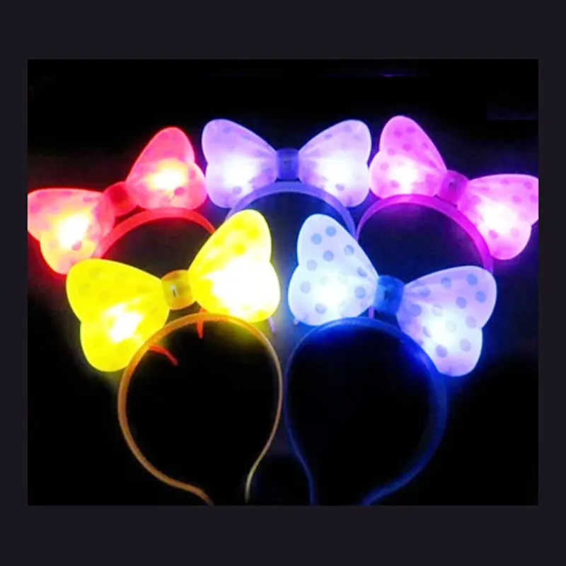 Glow-LED-Bow-headband-D