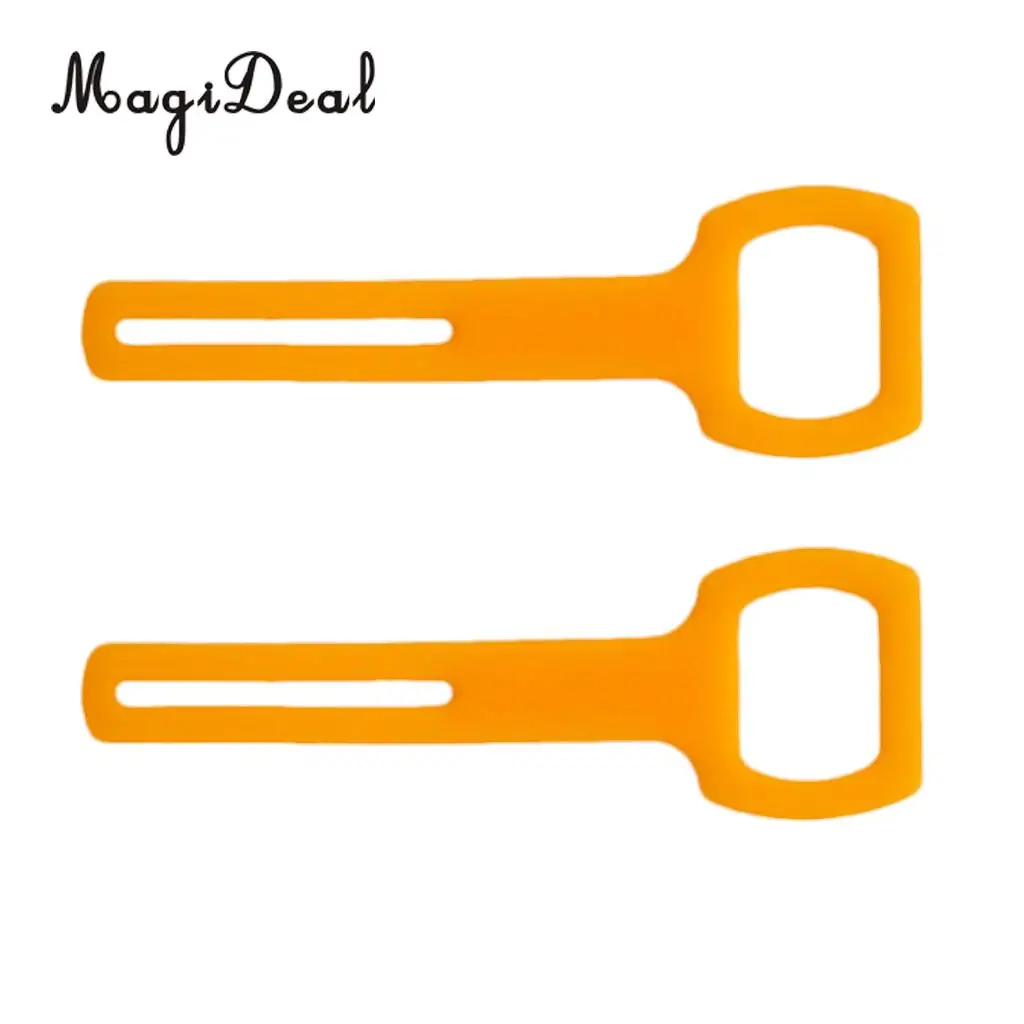 MagiDeal 2 Pieces Scuba Diving Silicone Rubber Regulator Octopus Holder Straps for Snorkeling Technical Diving Freediving Access