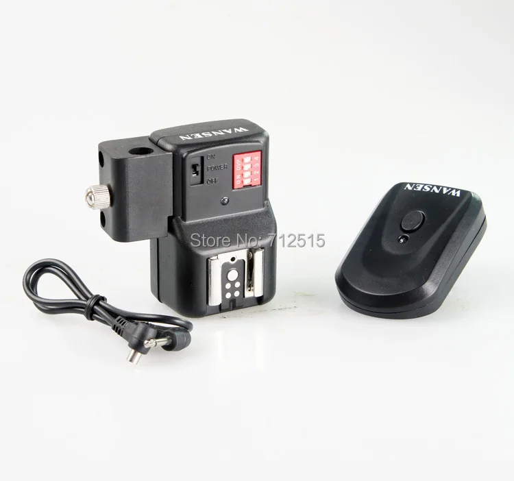 Wansen PT-16NE 4 канала беспроводной пульт дистанционного вспышки Speedlite триггер+ 1 ресивер для Canon Nikon Pentax Olympus