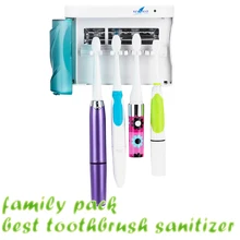 Best Toothbrush Sanitizer Zero Germ UV Light Toothbrush Holders Sanitizing Timer Sterilizer Oral Hygiene Tooth Whitening 103a