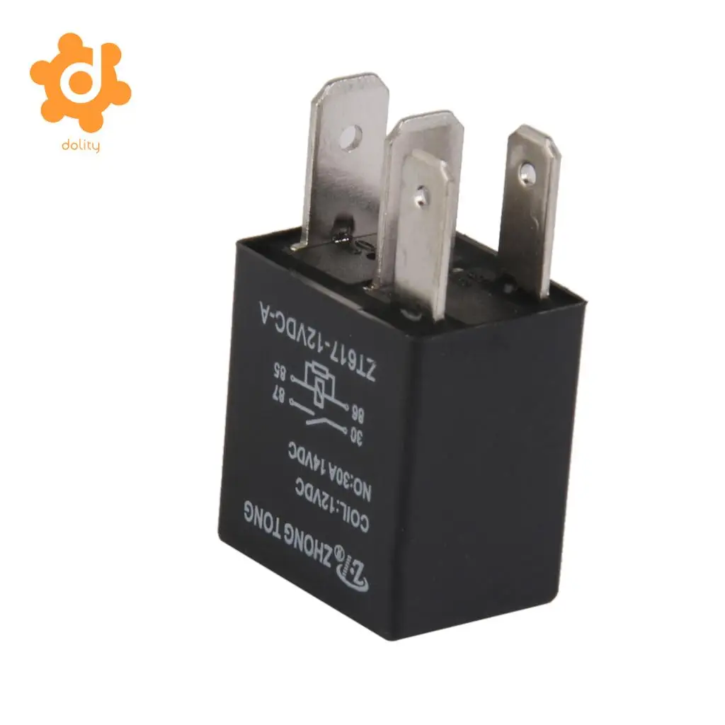 Car Truck Auto Automotive DC 12V 30A 30 AMP SPST Relay Relays 4 Pin 4P High 40A coil capacity New High Quanlity