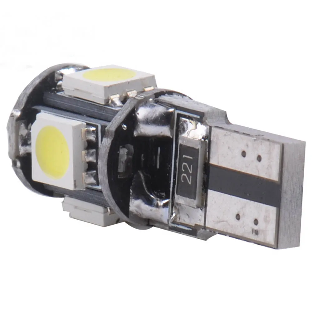 YSY 500 шт. W5W 194 5050 SMD T10 5smd 5050 Canbus светодио дный автомобиля светодио дный Свет Canbus Ошибок Белый свет лампы