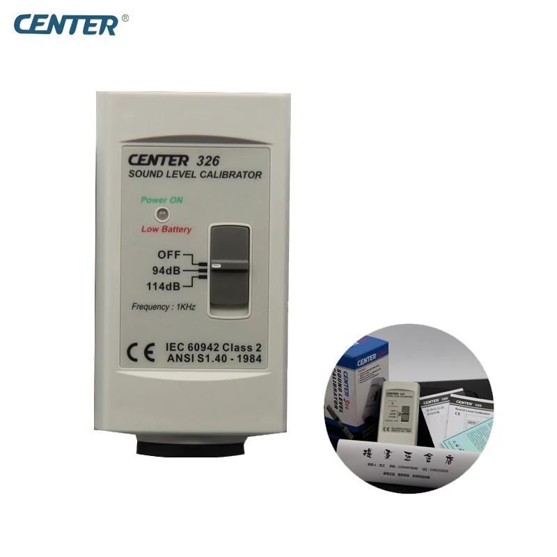 

CENTER-326 Accurate Simple Sound Noise Level Calibrator (94dB/114dB)