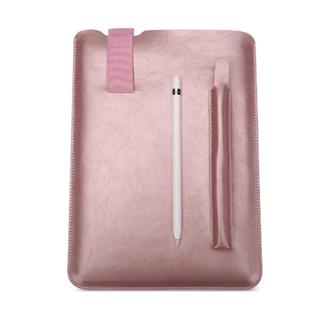 Cheap For iPad 9.7 2017 2018 Case PU Leather Tablet  Pouch Sleeve Bag for iPad Air 2 1 Cover with Pencil Slot for iPad Pro 10.5 12.9  