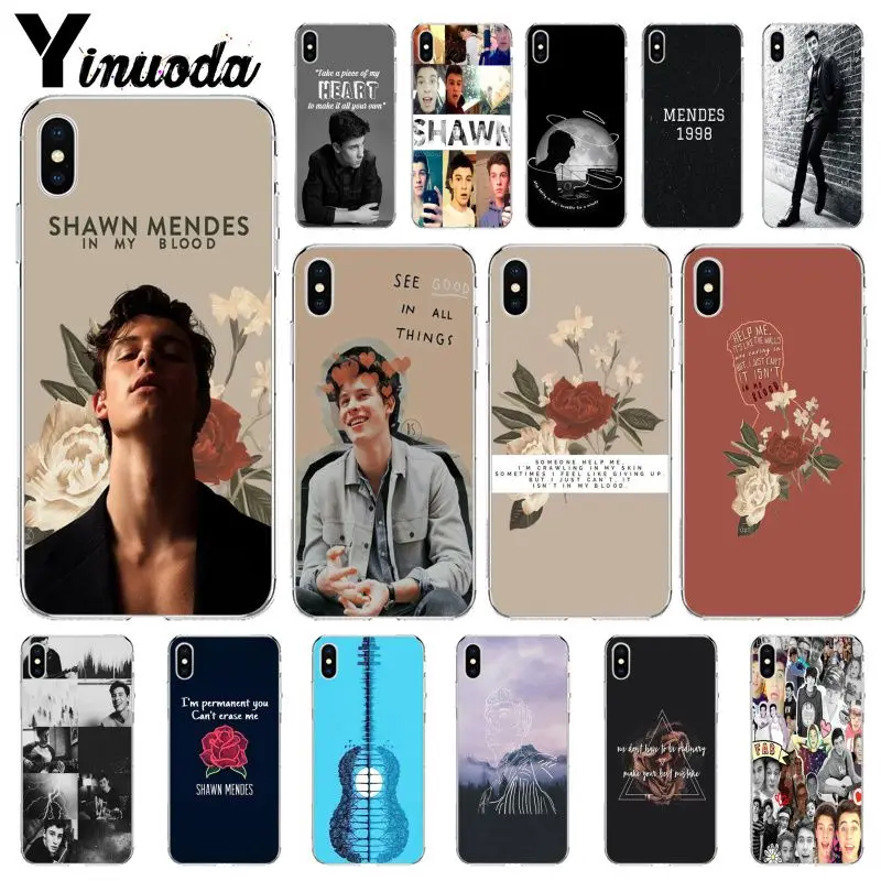 

Yinuoda Hit pop singer Shawn Mendes Magcon Soft Silicone TPU Phone Cover for iPhone X XS MAX 6 6S 7 7plus 8 8Plus 5 5S XR