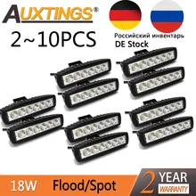 Auxting 18 W LED Lavoro Luce Bar Spot luce di Inondazione Della Lampada Driving Nebbia fuori strada del Lavoro del LED Car Light per Jeep SUV 4WD led travi 12 V 24 V