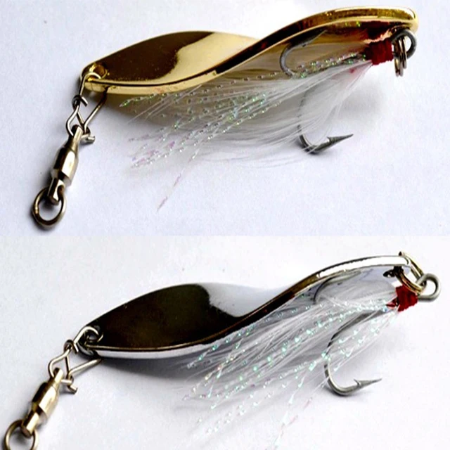 Top grade fly spoon fishing lure Norwegian Mustad 6 Hook 360 High speed rotating Spinnerbait