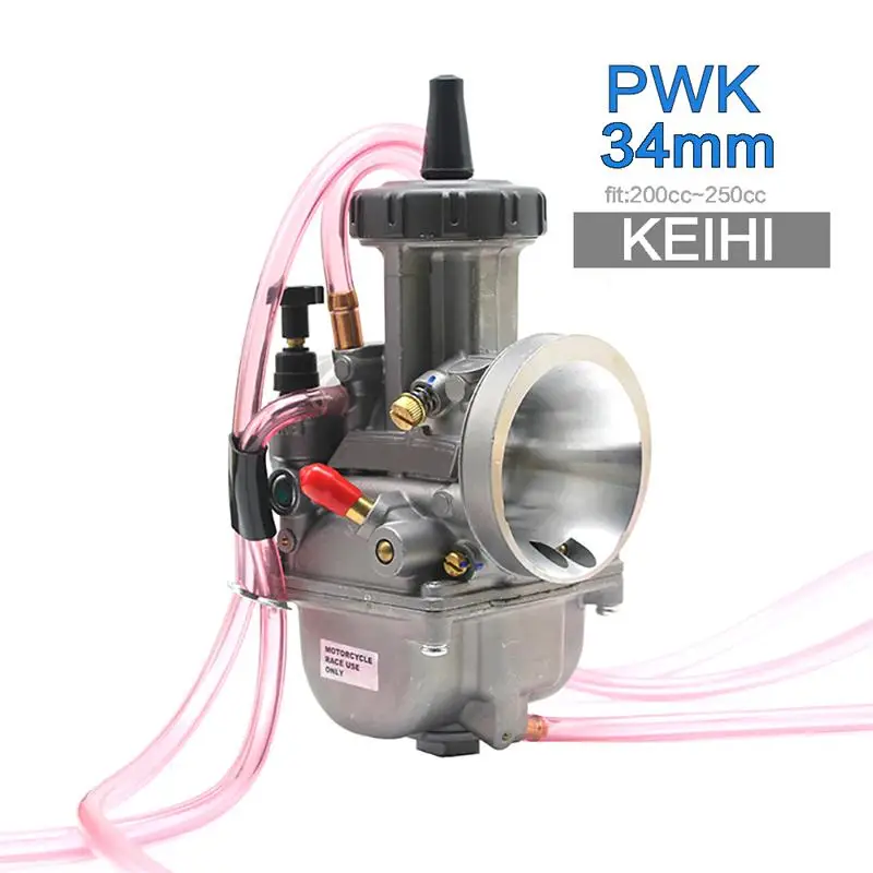 ZS гоночный мотоцикл универсальный PWK 33 34 35 36 38 40 42 мм PWK AIR ATTAQUANT Pour KEIHI CARBURATEUR POUR TRX250R CR250 - Цвет: 34mm Keihi