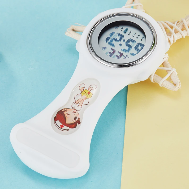 Digital fob watch with seconds Outlet