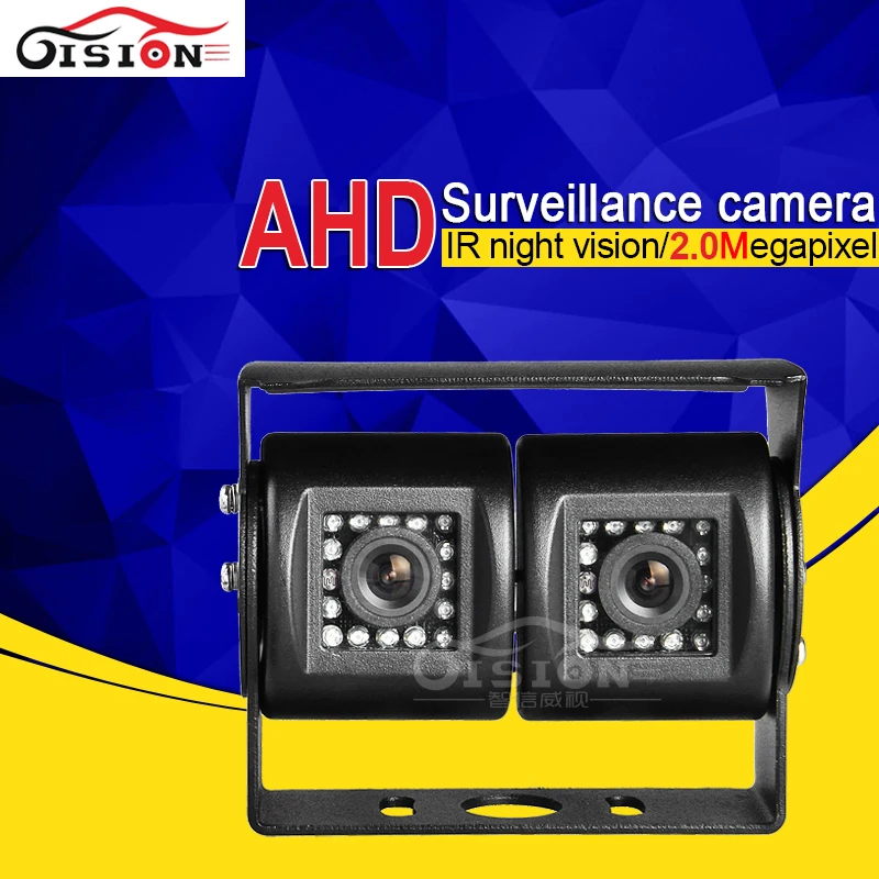 

Dual Lens HD AHD Camera 2.0MP Waterproof Night Vision Metal Outdoor Camera Double Lens Wide Angle View Camera For Tuck Bus Taxi