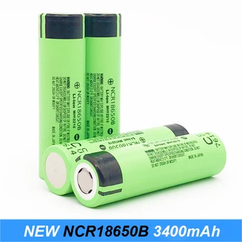 

100% original NCR18650B 3.7V 18650 3400mAh rechargeable lithium battery for flashlight battery/Power bank/e-bike use Turmera jy1