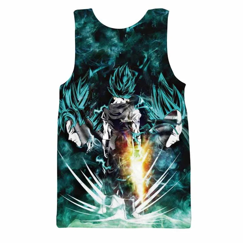 Mens 3D Saiyan Sport Gym Romper Bodybuilding Dragon Ball Jumpsuit Short Trousers