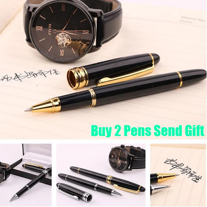 

Free Shipping New Arrival Classic Business Writing Gift Pen Metal Clip Ballpoint Pen Buy 2 Send Gift