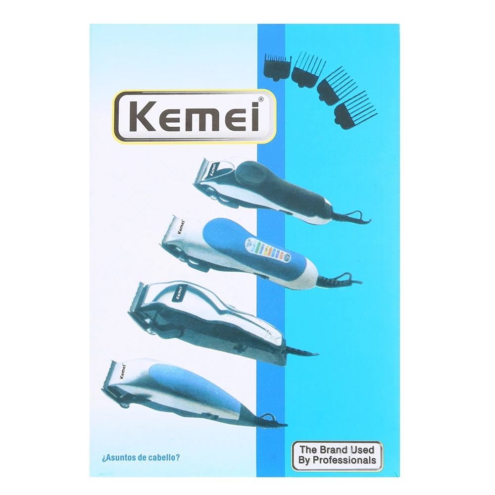 Kemei 220-240v Professional Hair Trimmer Electric Hair Clipper Ceramic Titanium Hair Trimmer For Men Barber Hair Cutting Machine