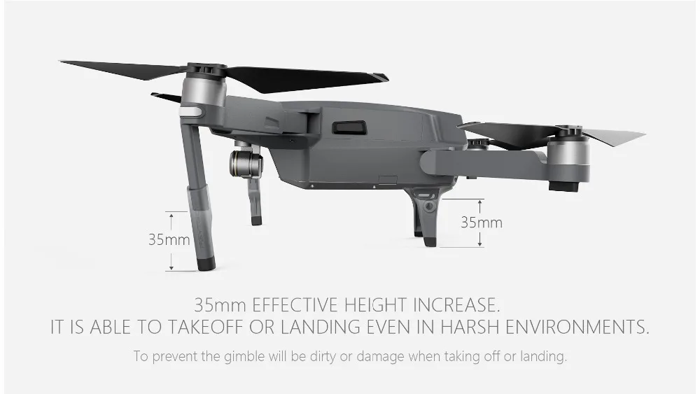 PGYTECH DJI Mavic Pro/Platinum шасси стояк держатель пропеллера пульт дистанционного управления палка для большого пальца Защитная крышка Дрон аксессуары