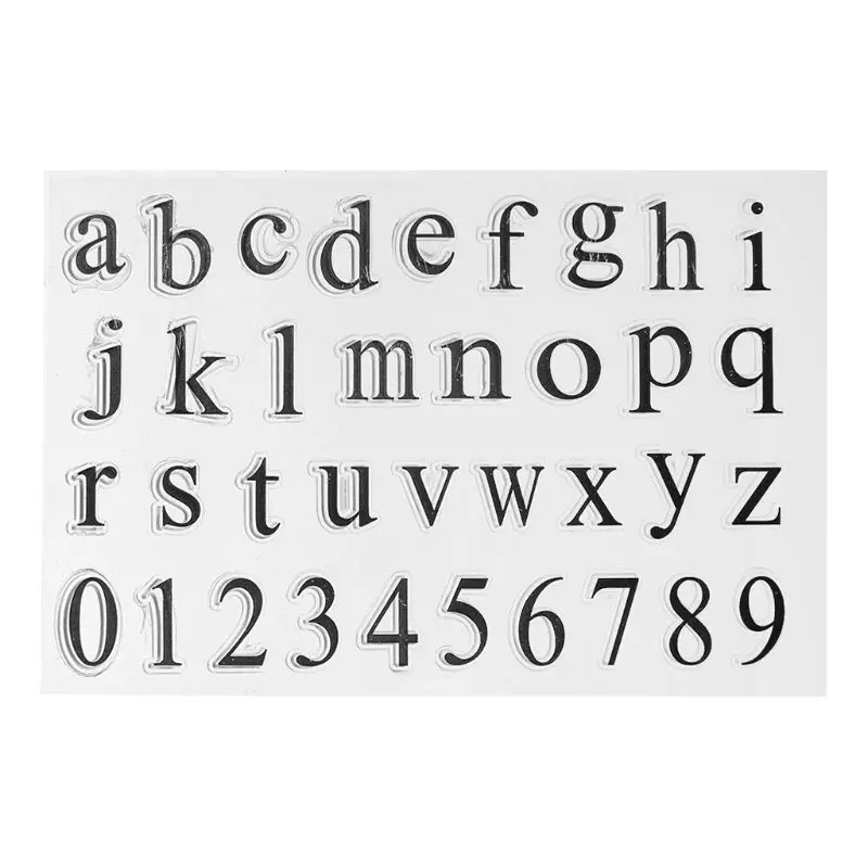 

Alphabet Silicone Clear Seal Stamp DIY Scrapbooking Embossing Photo Album Decorative Paper Card Craft Art Handmade Gift