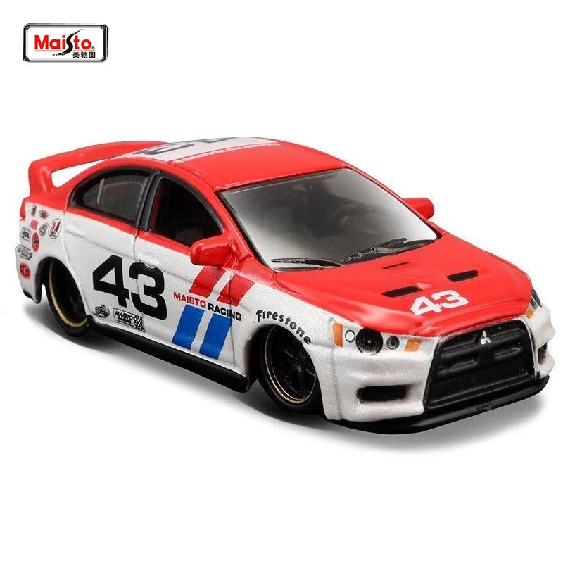 

Kids Toys Maisto Maisto 1:64 Metal Zinc Alloy Car Model Lancer Evolution Type #43 Car Toy Collection Gift