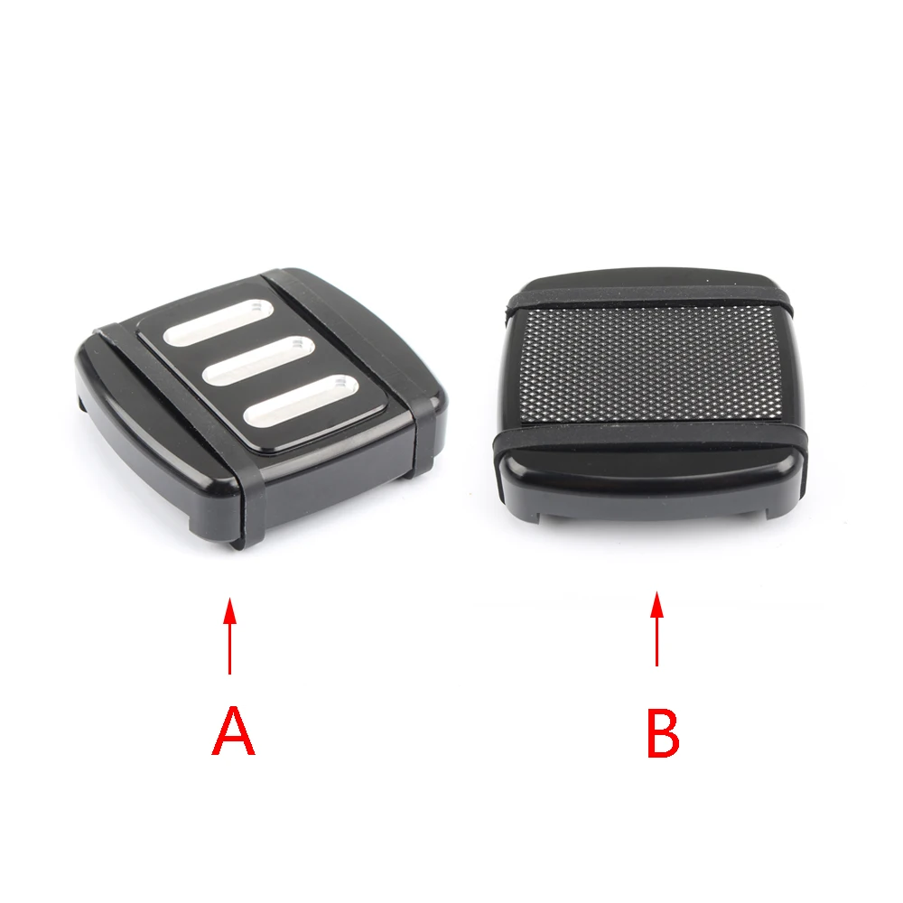 

Motorcycle Brake Pedal Pad Cover Black Aluminum for Sportster 883 1200 Dyna Street Bob Super Glide Softail FATBOY Sotail